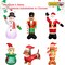 5 Feet Christmas Inflatable Gingerbread Man Yard Decoration Giant Build-in Lighted Inflatable Christmas Gingerbread Man Garden Lawn Yard Decor with Built in Fan and Anchor Ropes…
